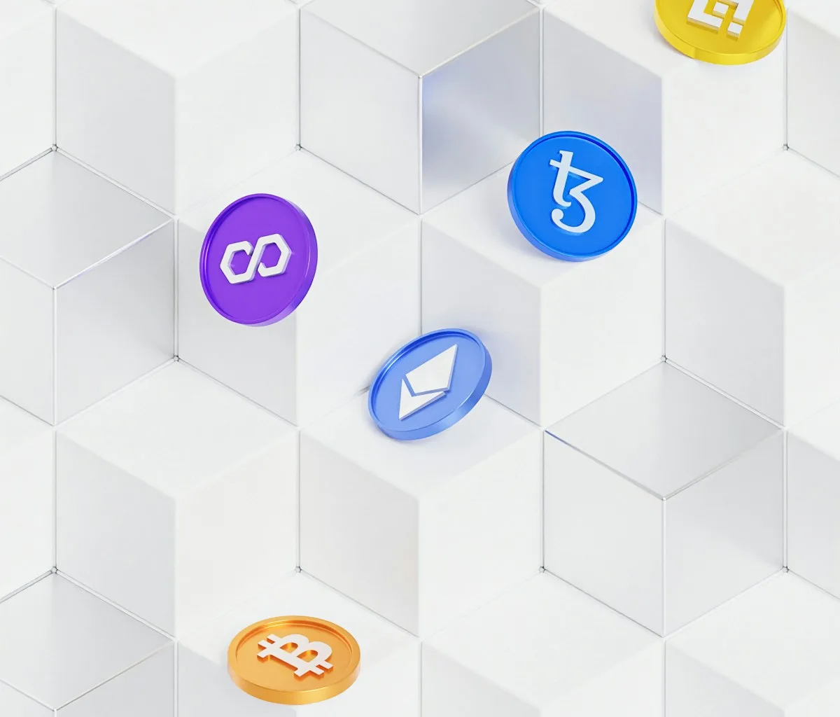 a group of different colored buttons sitting on top of a white surface